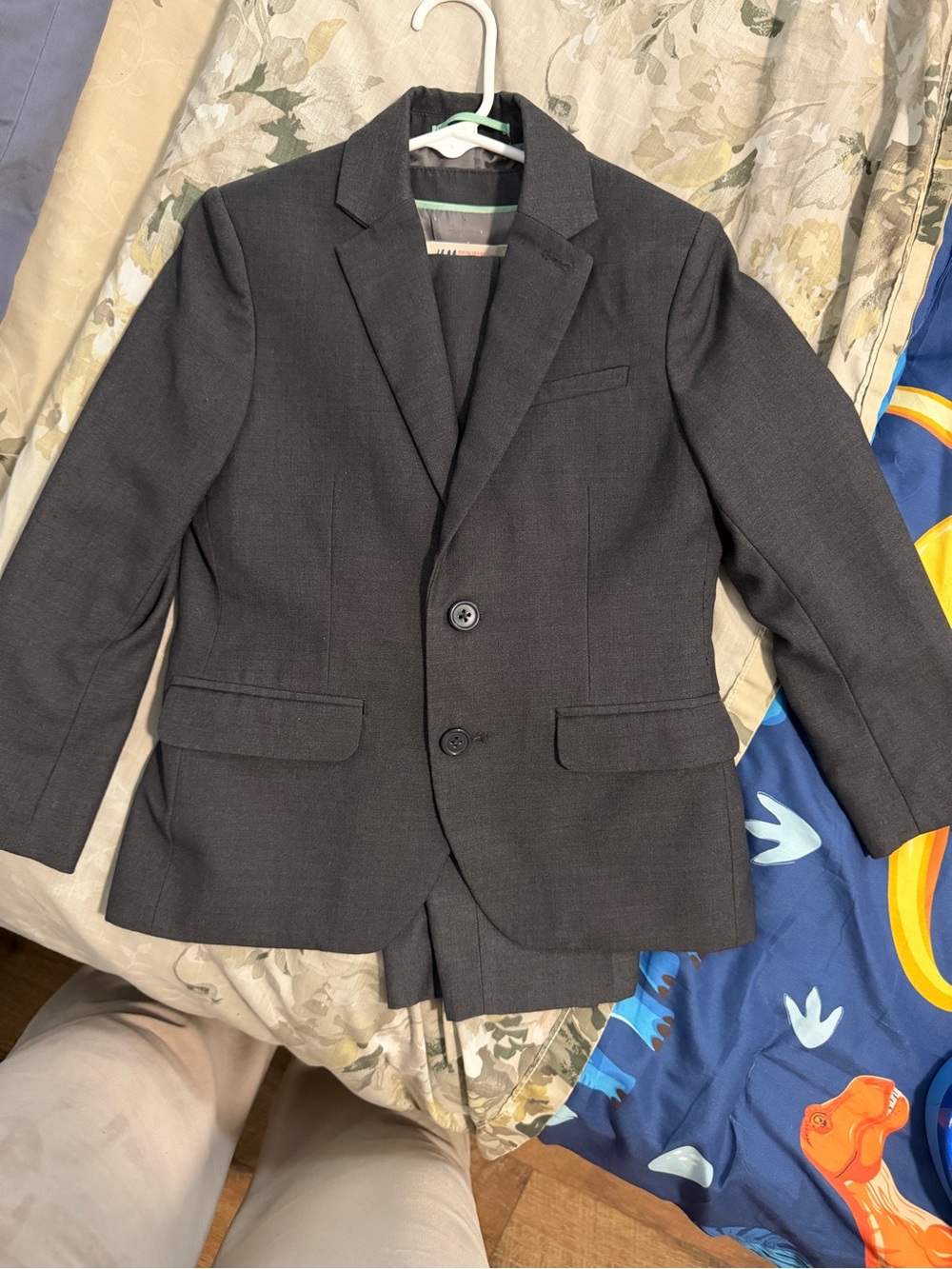 3 pcs charcoal/dark gray suit H&M